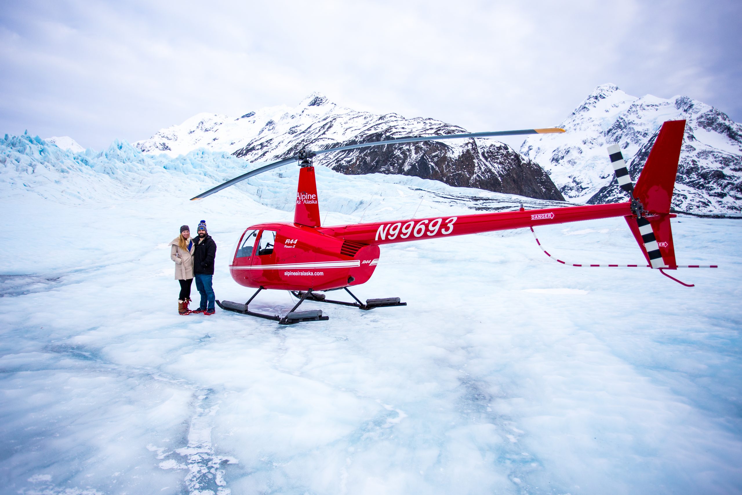 Alpine Air Aerial Glacier Girdwood Alaska