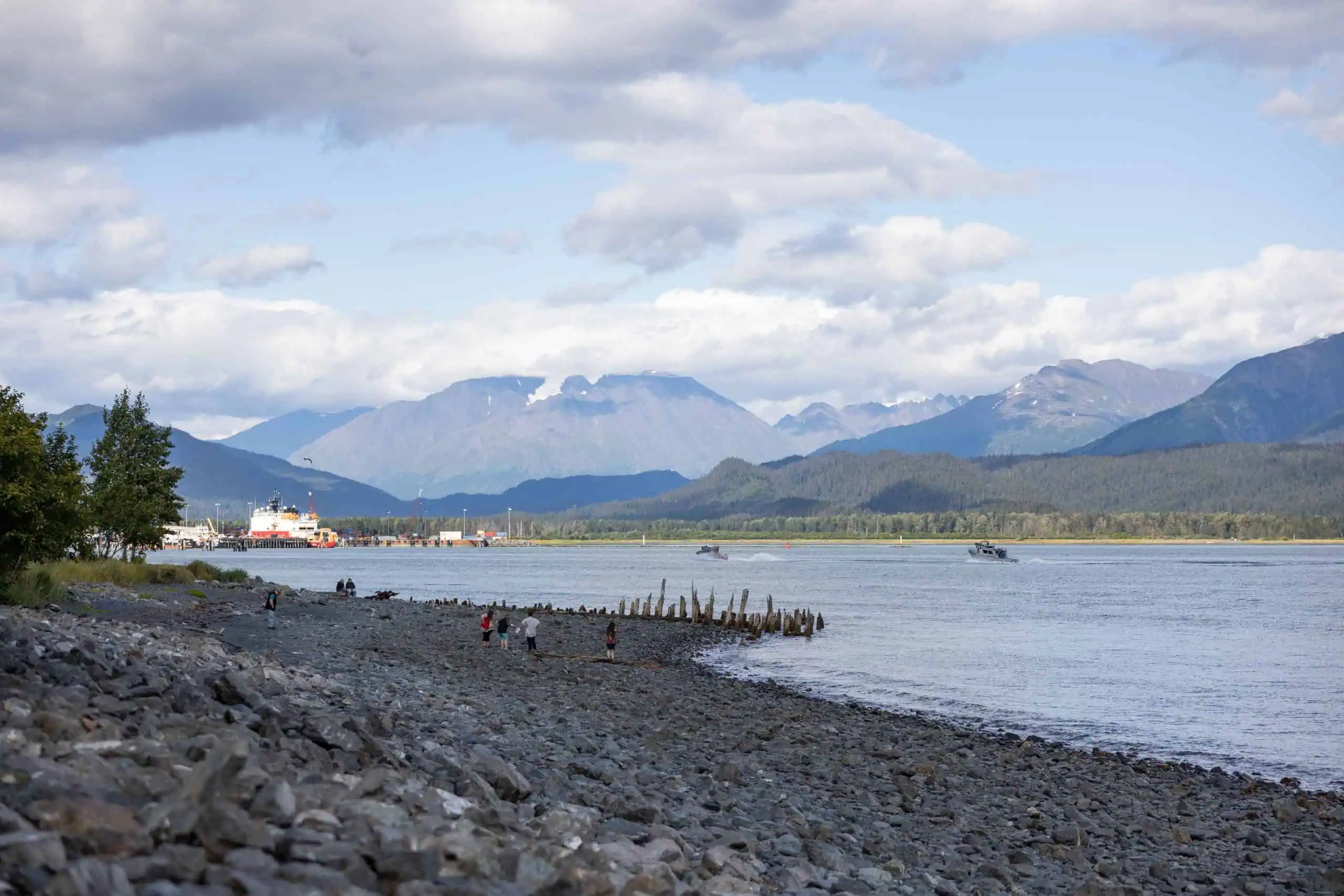Seward Alaska August view from beach