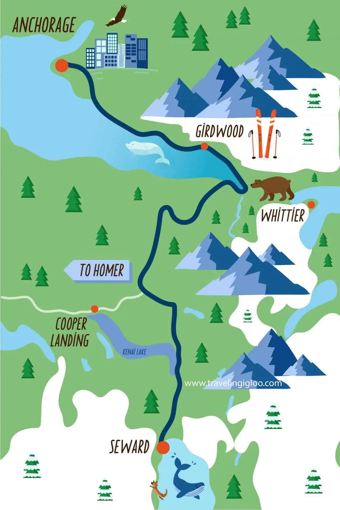 Anchorage to Seward Driving Guide and Suggested Itinerary [Free