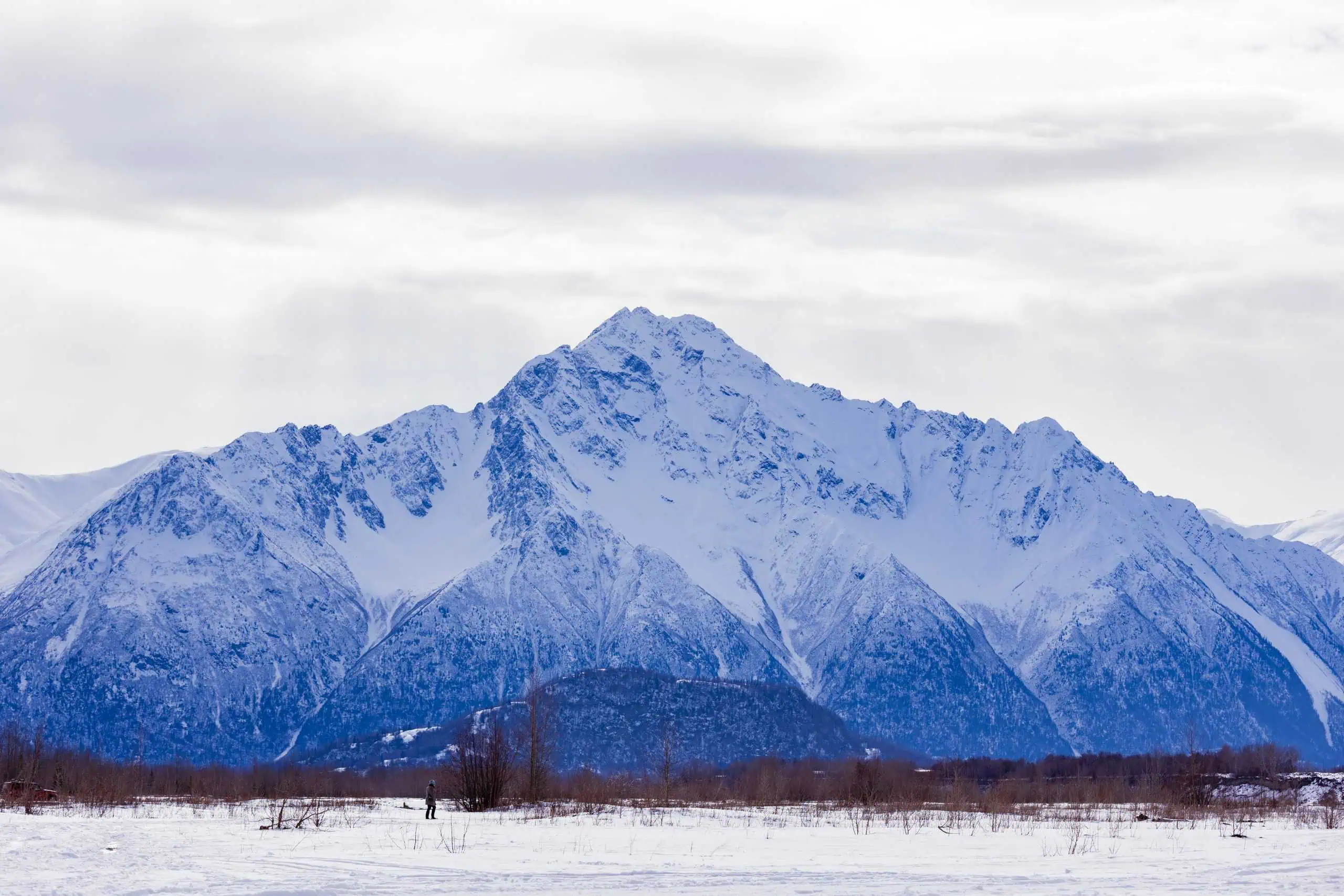 Matanuska River Winter Alaska