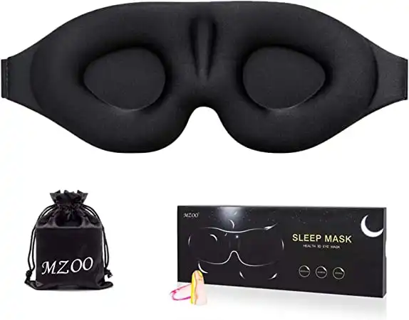 MZOO Sleep Eye Mask, 3D Contoured Cup Sleeping Mask