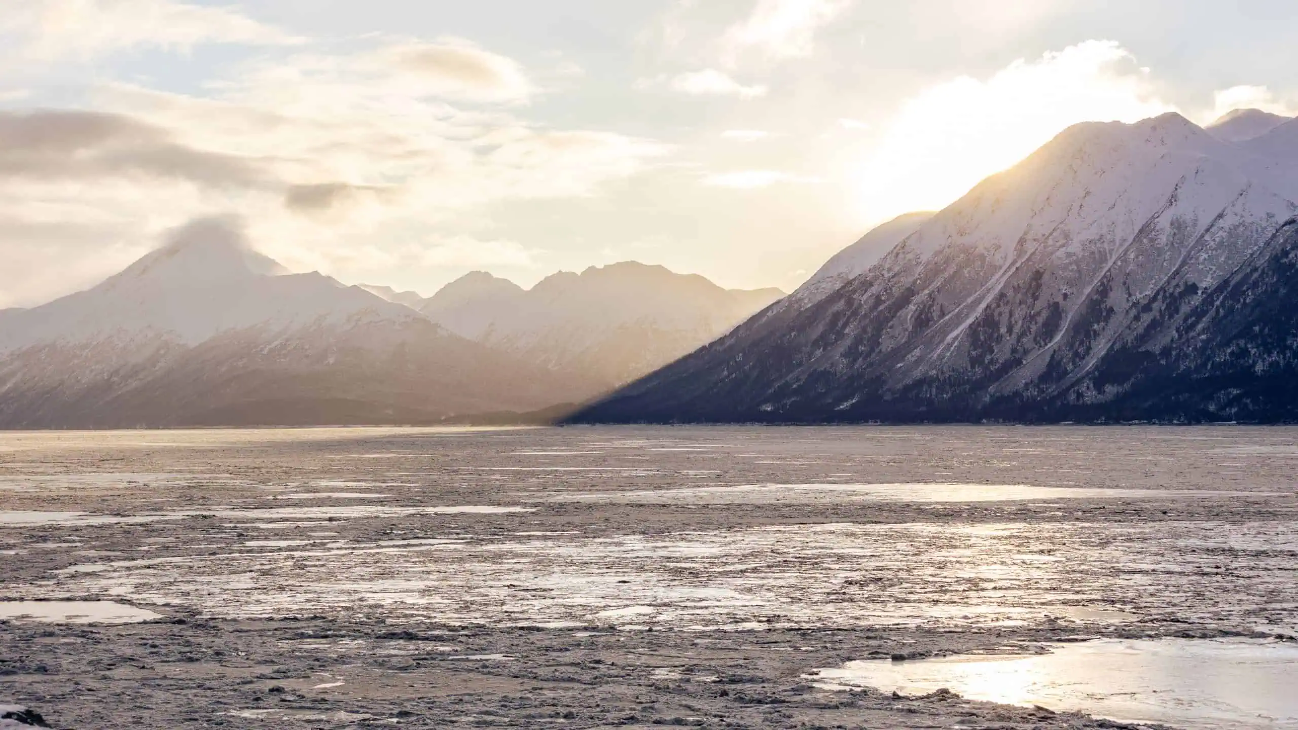 Girdwood and Turnagain Arm Winter Sunrise Alaska